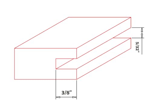 Akylin Router Bits 1/4 Inch Shank, Top Bearing Slot Cutter Router Bit, 1-1/4 Cut Dia, 5/32" Height, 3/8" Depth - Image 3