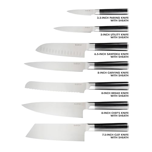 Set Cuchillos Cocina 14 Piezas Acero Inox