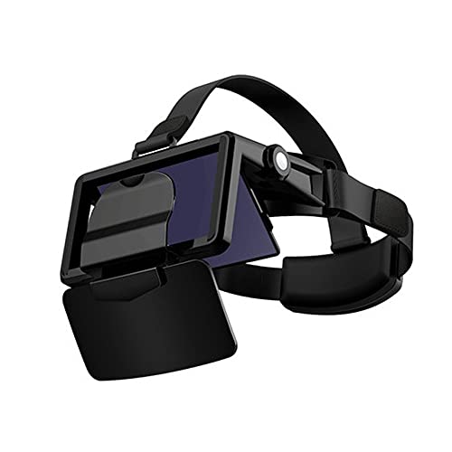 Gafas de realidad virtual, auriculares 3D VR compatibles con teléfonos inteligentes de 4.7 a 6.3 pulgadas como iOS, HTC, Sony Xperia para películas y juegos 3D, color negro