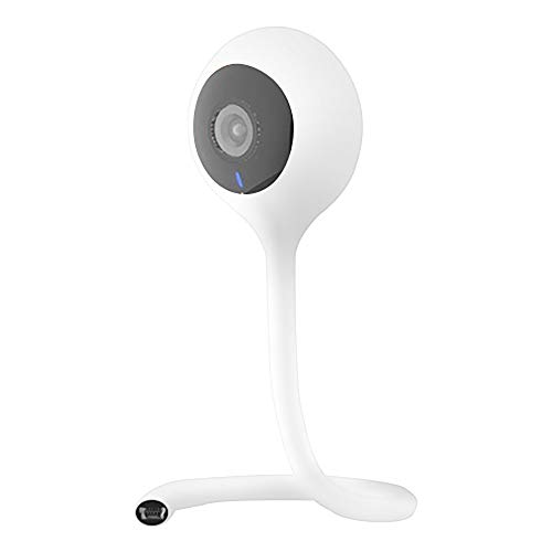 D-CANNY Baby Monitor Video Baby Monitor con Telecamera Wireless Baby Monitor Baby Lullaby Visione Notturna Monitoraggio della Temperatura 2 Way Talk,White