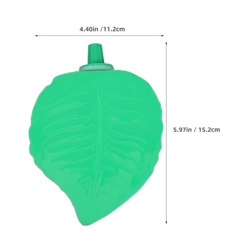 Image of Angoily Leaf Shape Bird Perch Platform for Parakeet Cockatiel Plastic Bird Cage Accessory 5.98X4.40X1.14 Inch Climbing Stand Playground