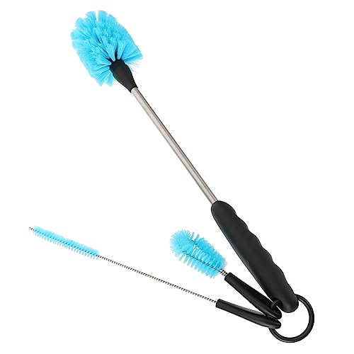 HAPINARY 3pcs Cleaning Brush Long Handle Bottle Cleaner Water Pipe Cleaner Brush Bottle Brush Cleaner Long Handle Cleaner Brush Mini Kettle Home Brush Cups Scrubber Brush Blue Nylon