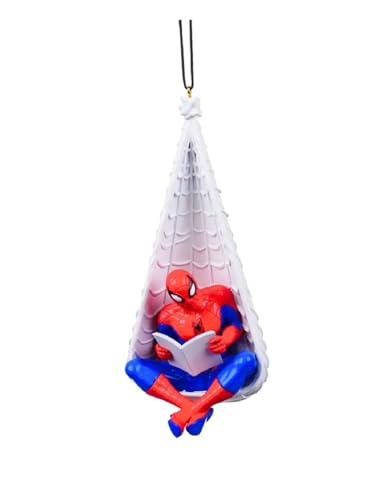 Decoración para árbol de Navidad Disney Marvel Spiderman telaraña 3D – Varzi il Natale dal 1956