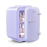 YASHE Mini réfrigérateur 4 litres pour cosmétiques, boissons, 220 V AC/12 V DC, thermoélectrique refroidissement et réchauffement, petit réfrigérateur pour chambre à coucher, bureau, dortoir, voiture