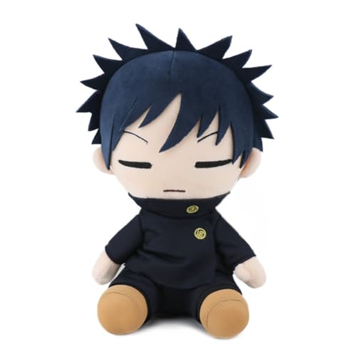 Zhongkaihua JJK Fushiguro Megumi Figura de Peluche 23CM Almohada de Peluche Anime Cojín de Algodón PP Suave Relleno Peludo Coche Casa Sofá Decoración Navidad Colgante Ornamento
