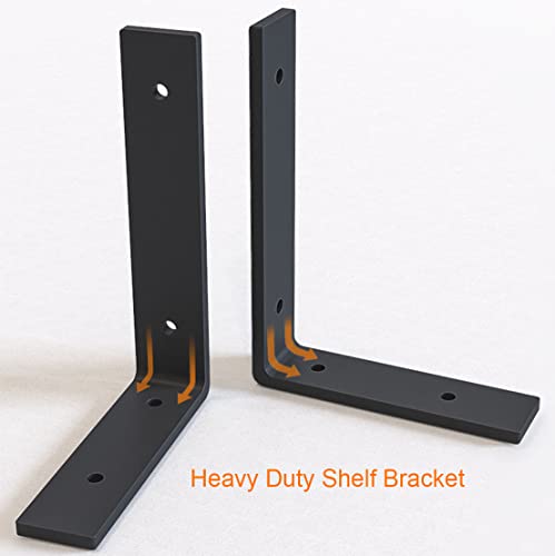 Voovoo HEAVY DUTY L Shelf Bracket 12 X 8 Inch Metal Shelf Bracket thumb #4