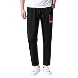 [ルーンク] 春、夏、秋 F1 レッドブル パンツ メンズ ブラック カジュアル トラウザーズ(直口,M)