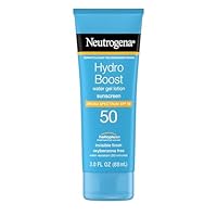 Neutrogena Hydro Boost Moisturizing Water Gel Sunscreen Lotion with Broad Spectrum SPF 50, Water-Resistant & Non-Greasy Hydrating Sunscreen Lotion, Oil-Free, 3 fl. oz