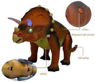 jilani Remote Control Dinosaur, RC Moving Dinosaur Robot Toys for Kids, Gifts for Party Joke Pranks, Wireless Remote Controlled Dinosaur Toy with Real Music Effect 2