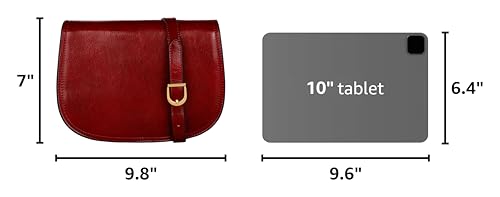 Image of Time Resistance Leather Cross Body Bag for Women Shoulder Bag Messenger Purse Gift Box Included