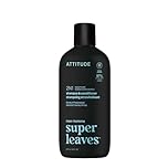 ATTITUDE Men's Shampoo and Conditioner 2-in-1, Scalp Care for Build Up and Oily Hair, 97% Natural Origin Ingredients, EWG Verified, Eucalyptus & Sage, 415 mL