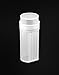 QWORK 8 Pack Coplin Canisters Slide Staining Jar with Lid, No Leakage, Holds 5 Slides, Polypropylene