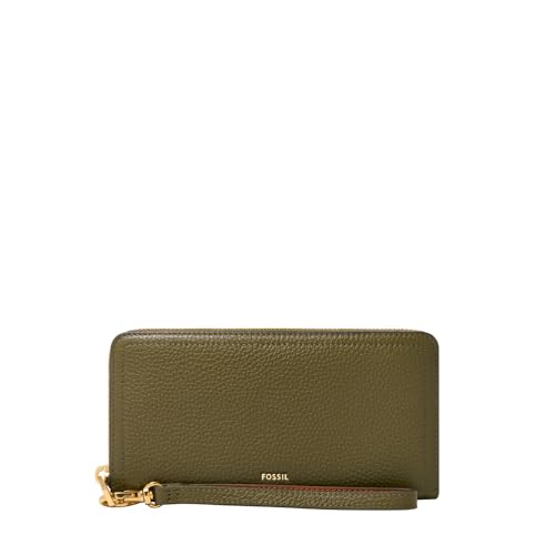Portefeuille zippé Fossil Logan pour femme résolvant le manque de place