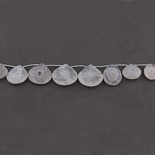 Solar Quartz perles cœur facettées pour créer des pendentifs uniques