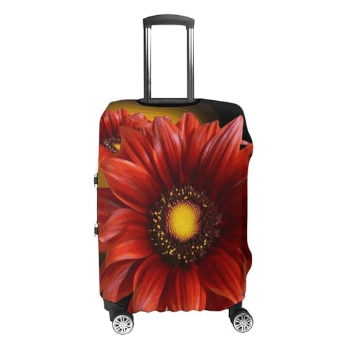 Travel Luggage Protector Cover Waterproof Wheeled Travel Red Sunflower Suitcase Covers Case For 19-32 Inch Luggage4