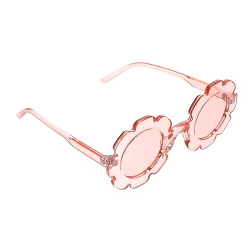 GALPADA Transparent Pink Sunflower Glasses for Adorable Sunglasses with Premium Plastic Frame Safe UV Protection Spectacles for Boys and Gift