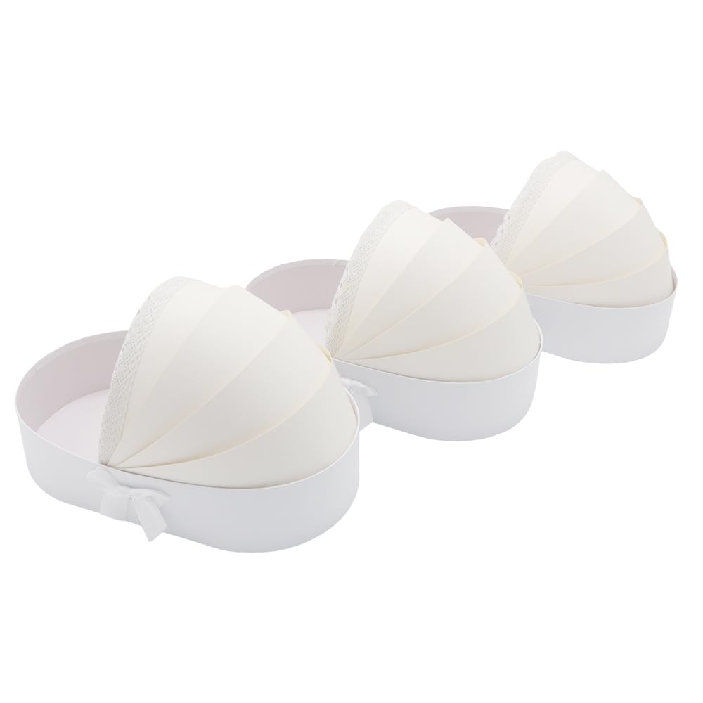Cesta de regalo para bebé, paquete de 3 piezas, fresas dulces bañadas en flores, fiesta de revelación de género para baby shower (blanco, 14.3 pulgadas de largo x 8.5 pulgadas de ancho x 3.2 pulgadas