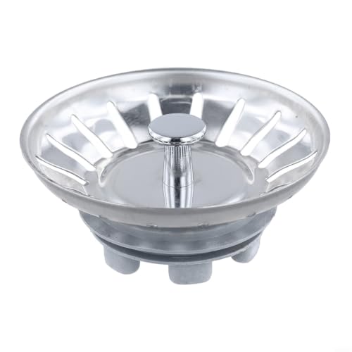 Colador de cesta de acero inoxidable con sello de goma para McAlpine BSKTOP, tapón de desagüe de repuesto para sistema de fontanería de cocina o baño, evita los desechos y garantiza un flujo de agua