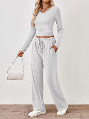 Trendy Queen 2 Piece Lounge Sets for Women Fall Outfits 2025 Fashion Two Piece Sweatsuits Business Casual Outfits Clothes3
