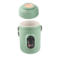 Elektrischer Hot Pot mit Dampfer, 800ML Ramen-Kocher, Non Stick Tragbarer Nudel Kocher für Pasta Suppe Steak Haferflocken, Multifunktion Aler Fauler Topf mit 6 Modi & Timer &