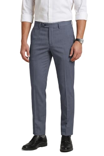 Image of Peter England Men Mid Rise Neo-Slim Formal Trouser