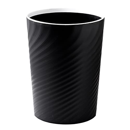 Caneca de basura rectangular de plástico negra 12 L miniatura 5