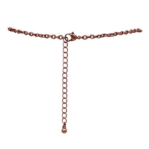 Rosemarie & Jubalee Women’s Cowgirl Chic Western Style Statement Concho Howlite Stone Pendant Necklace Earrings Set, 18"-21" with 3" Extender (Natural White Howlite Copper Tone)3