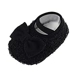 Zapatos Bebé Invierno Zapatos CáLidos para BebéS NiñAs Y NiñOs Zapatos Y CóModos Zapatos De Calentamiento con para NiñOs PequeñOs Zapatos Primeros Pasos NiñA Calzado Bebé (Black, 19 Infant)