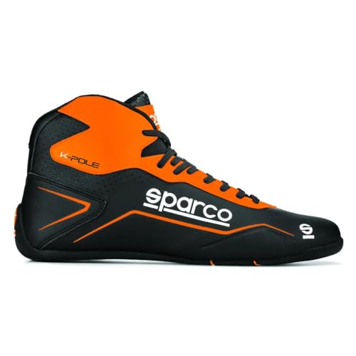 Sparco K-Pole Karting Shoe 001269 (Size: 44, Black/Orange)