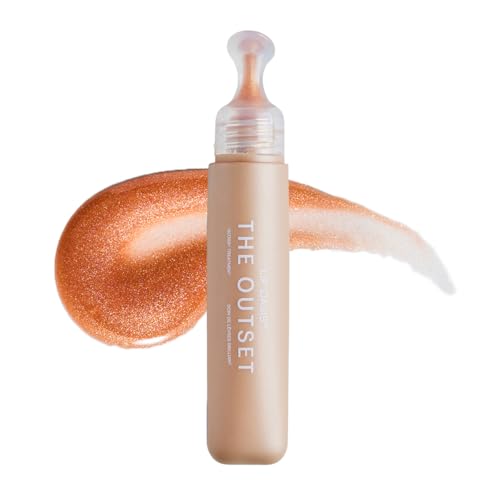 Image of The Outset Lip Oasis Hydrating Lip Balm, Glossy Moisturizing Lip Treatment for Dry, Sensitive Lips, Clean, Vegan & Gluten-Free, Skinny Dip, 0.3 oz