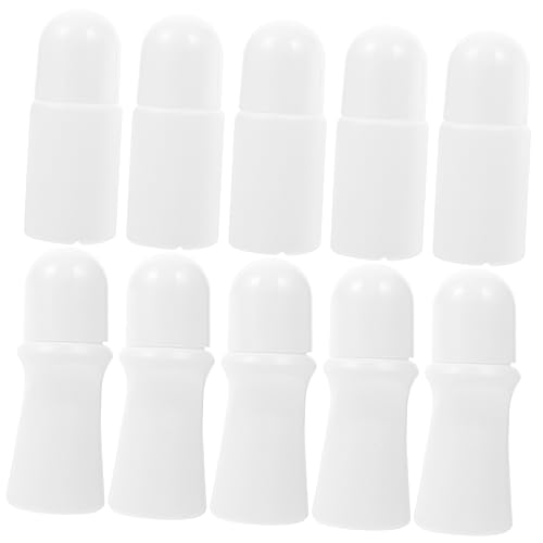 BESTYASH 10 piezas Frascos Roll Recargables PE para Aceites Esenciales Resistentes y Portátiles Botellas de Perfume Recargables para y Diario
