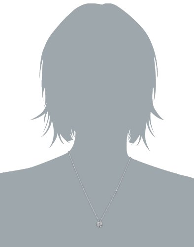 Swarovski Pendente Angelic, bianco, placcatura