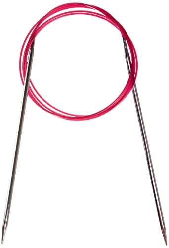 KnitPro Nova Fixed Circular Needles 47" (120cm), Silver, 3.25mm