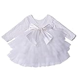 MULTI-LAYER TUTU DRESS: High Quality girls tulle dress for Christmas party, rose lace on the top of toddler dresses. Princess dress with multi-layer tutu. COMFORT&BREATHABLE GIRL DRESS: Lining of fall white dress for baby girl is soft cotton. With SO...