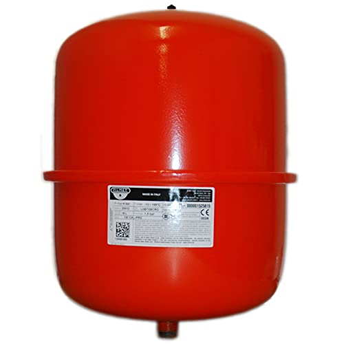 Zilmet - 25 Litre Red Heating Expansion Vessel & Sealed System Kit 1300002400B (Amazon)