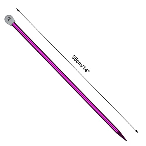 Coopay Ferri da maglia 9 mm, lunghezza 35 cm