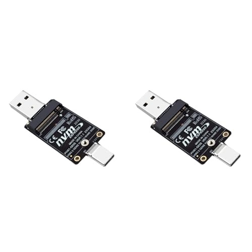 Adaptador 2X M.2 a USB Tipo-C para SSD NVMe 2230 miniatura 1