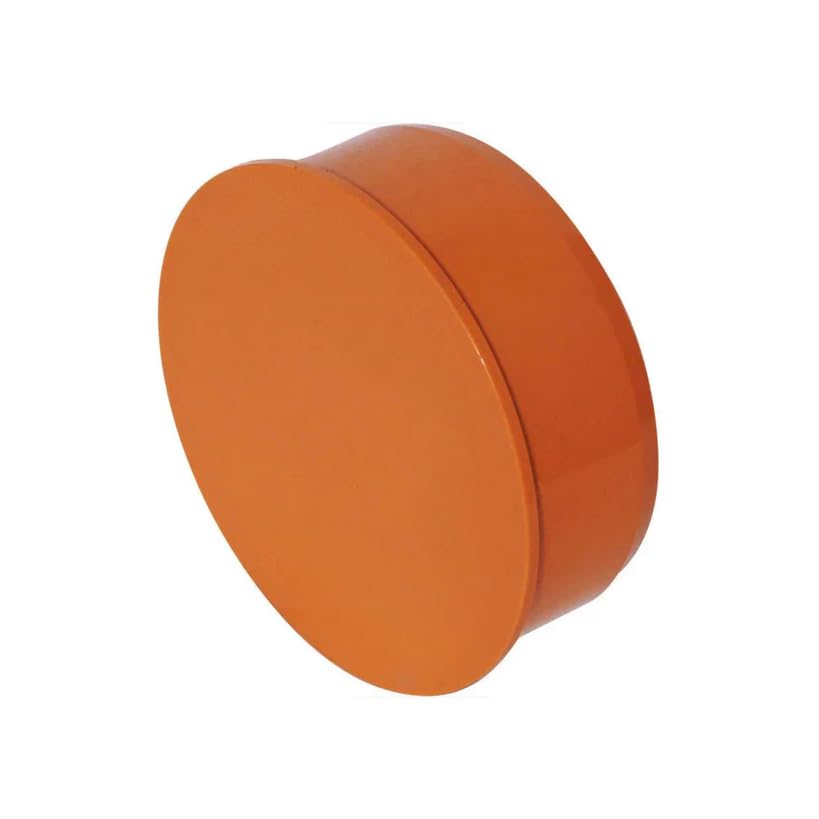 Taps2Traps 110mm 4" Underground Drainage Socket Plug End Cap Stop End