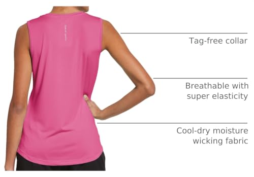 Image of baleaf Women's Workout Tank Tops Sleeveless Quick Dry Running Shirts Lightweight Loose Fit for Yoga Athletic Gym