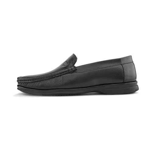 Image of Blue Leather By Centrino mens 4075 Blue Leather Men's Formal Shoes | Genuine Leather Upper with Cushioned Footbed | Sleek & Stylish Design for Office & Formal Wear Slip-On design | Durable Anti-Skid Sole