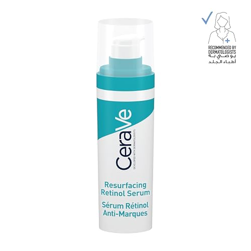 Image of CeraVe Resurfacing Retinol Serum For Blemish-Prone Skin, Reduces Post Acne Marks & Pores, Formulated with Licorice Root Extract & Niacinamide, Non-Comedogenic, 30ml (Pack of 2)