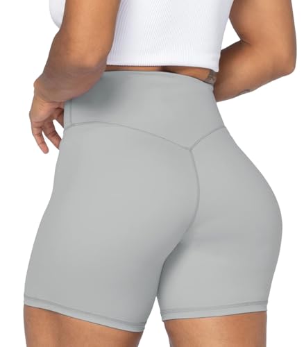 Image of Sunzel No Front Seam High Waist Biker Shorts for Women, Squat Proof Yoga Workout Gym Bike Shorts | 3, 5 Or 8-Inch Inseam, High Waisted, Tummy Control, No Front Seam, Buttery Soft, Compression Fit, Squat Proof