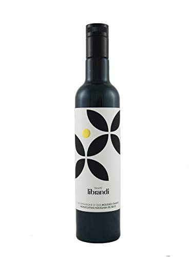Librandi Organic Nocellara del Belice Award Winning Italian Extra Virgin Olive Oil from Calabria | Monovarietal | 0.5 Liter (16.9 Ounce) Dark Glass Bottle