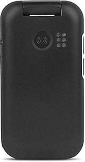 Doro 7030 Unlocked Dual SIM 4G Easy-to-Use Clamshell Mobile Phone for Seniors with WhatsApp, Facebook, GPS Location and Cradle Included (Black) [UK and Irish Version]