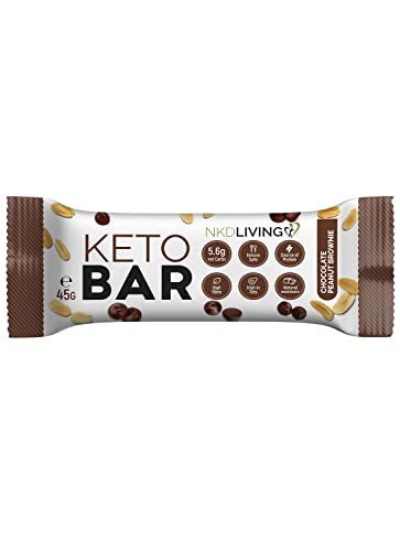 NKD Living Keto bar, Chocolade Pinda Brownie, 12 x 45g repen - Image 3