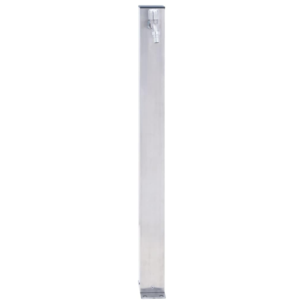 Fontana da giardino, per esterno. Fontanella a colonna moderna,in acciaio,Colonna d'Acqua da Giardino 40 cm Acciaio Inox Quadrato