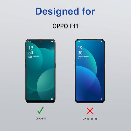 Image of ZAP CASE HD Plus Tempered Glass Screen Protector Compatible for Oppo F11 (Black) Edge to Edge Coverage with Easy Installation Kit