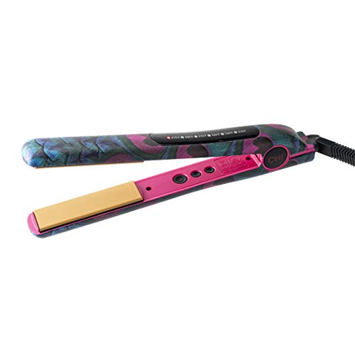 CHI 1" Ceramic Hairstyling Digital Iron Limited Edition Flock Of A Feather. Straighten, Curl, Flip In Style!, Flock Of Feather, 1 count