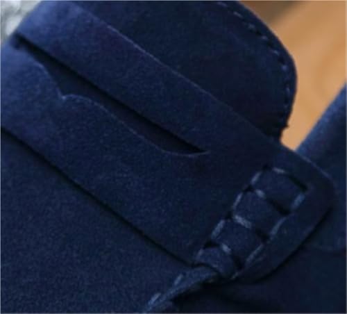Mens Loafers Shoe Simple Solid Colors Suede Vamp Resistant Comfortable Flat Heel Anti-Slip Lightweight Classic Slip-ons2