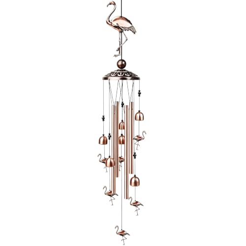 35" Copper Wind Chimes (Flamingo) - image 1